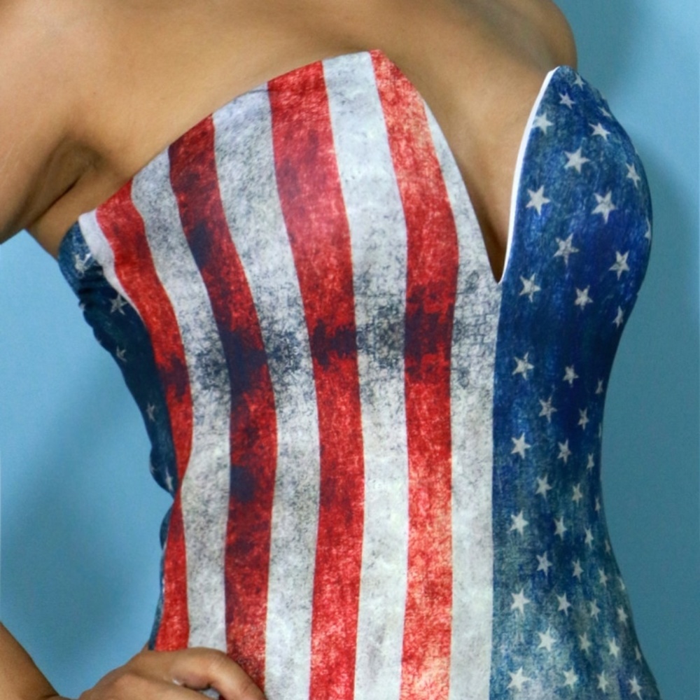 4 for 30 - Striped Flag Dress